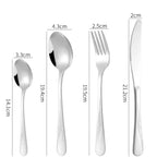 Jogo Talheres 24 Peças Faqueiro Inox Premium Luxo Com Maleta