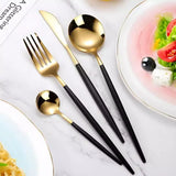 Dourado + Cabo Preto 4 Peças