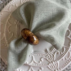 Kit 6 Guardanapos 42 cm x 42 cm Linho Misto com bainha para Mesaposta